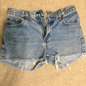 Levi’s cutoff high waisted jean shorts. Size 29.